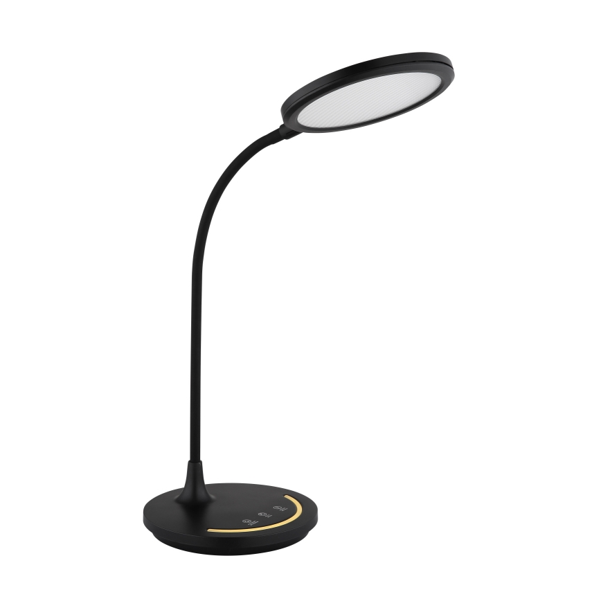 Globo - Lámpara de mesa flexible táctil LED regulable LED/12W/230V 3000/4000/6500K CRI 90 negra