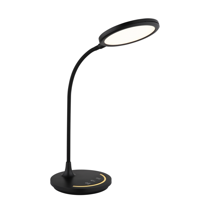 Globo - Lámpara de mesa LED táctil flexible y regulable, LED/12W/230V 3000/4000/6500K CRI 90 negro