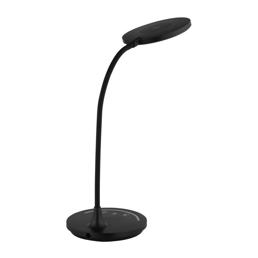 Globo - Lámpara de mesa LED táctil flexible y regulable, LED/12W/230V 3000/4000/6500K CRI 90 negro