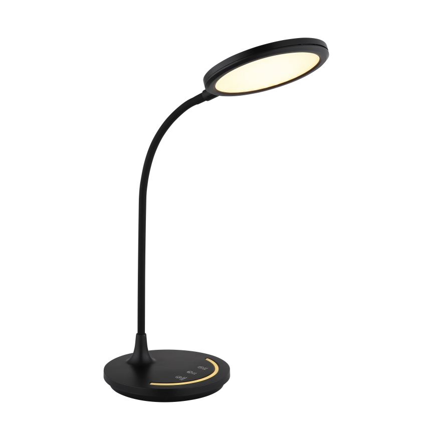 Globo - Lámpara de mesa LED táctil flexible y regulable, LED/12W/230V 3000/4000/6500K CRI 90 negro