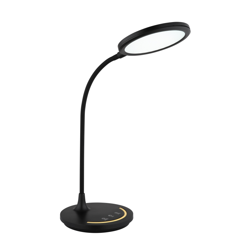 Globo - Lámpara de mesa LED táctil flexible y regulable, LED/12W/230V 3000/4000/6500K CRI 90 negro