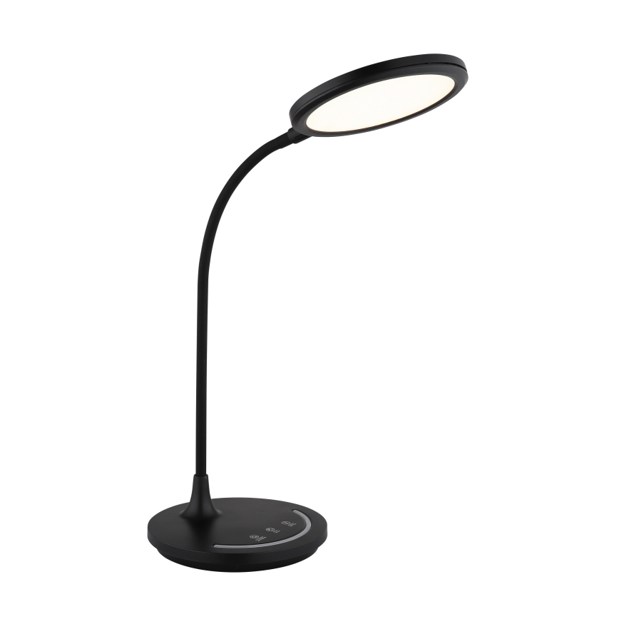 Globo - Lámpara de mesa LED táctil flexible y regulable, LED/12W/230V 3000/4000/6500K CRI 90 negro