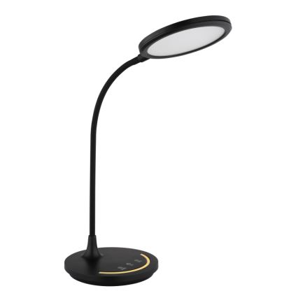 Globo - Lámpara de mesa LED táctil flexible y regulable, LED/12W/230V 3000/4000/6500K CRI 90 negro
