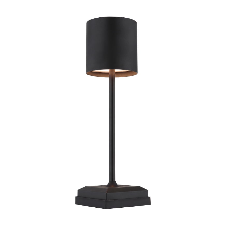 Globo - LED Lámpara de mesa recargable, táctil y regulable LED/1,5W/5V 2200 mAh negra
