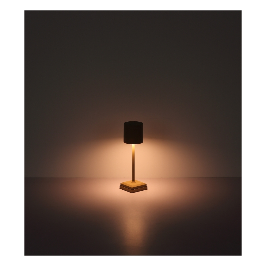 Globo - Lámpara de sobremesa LED regulable, táctil y recargable LED/1,5W/5V 2200 mAh beige