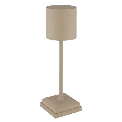 Globo - Lámpara de sobremesa LED regulable, táctil y recargable LED/1,5W/5V 2200 mAh beige