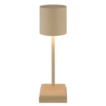 Globo - Lámpara de sobremesa LED regulable, táctil y recargable LED/1,5W/5V 2200 mAh beige