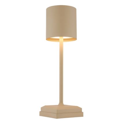 Globo - Lámpara de sobremesa LED regulable, táctil y recargable LED/1,5W/5V 2200 mAh beige