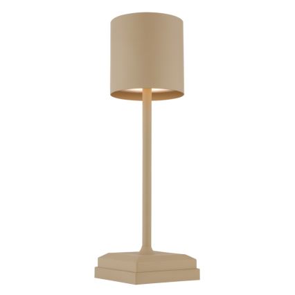 Globo - Lámpara de sobremesa LED regulable, táctil y recargable LED/1,5W/5V 2200 mAh beige