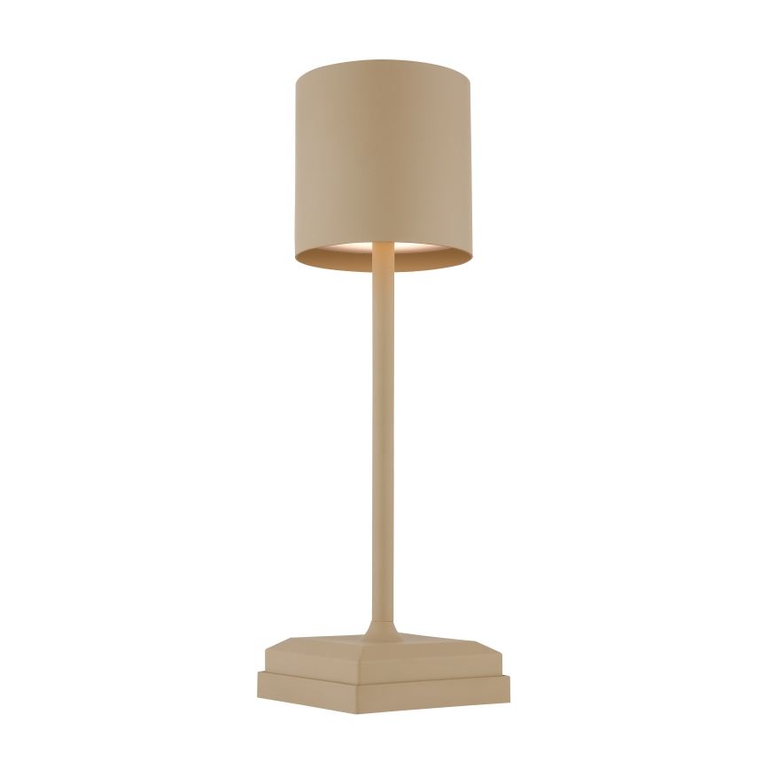 Globo - Lámpara de sobremesa LED regulable, táctil y recargable LED/1,5W/5V 2200 mAh beige