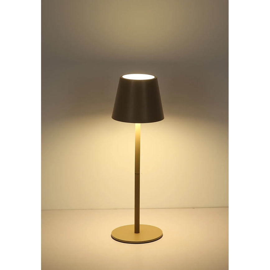 Globo - LED Lámpara de mesa exterior recargable, táctil y regulable LED/3W/5V 3000/4000/5000K IP54 1800 mAh