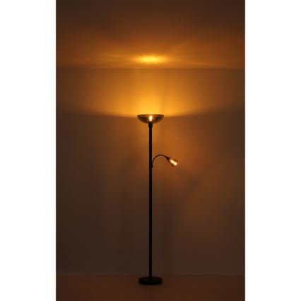 Globo - Lámpara de pie 1xE27/60W/230V + 1xE14/40W
