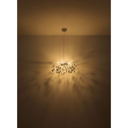 Globo - Lámpara colgante 8xG9/8W/230V diá. 61 cm dorado