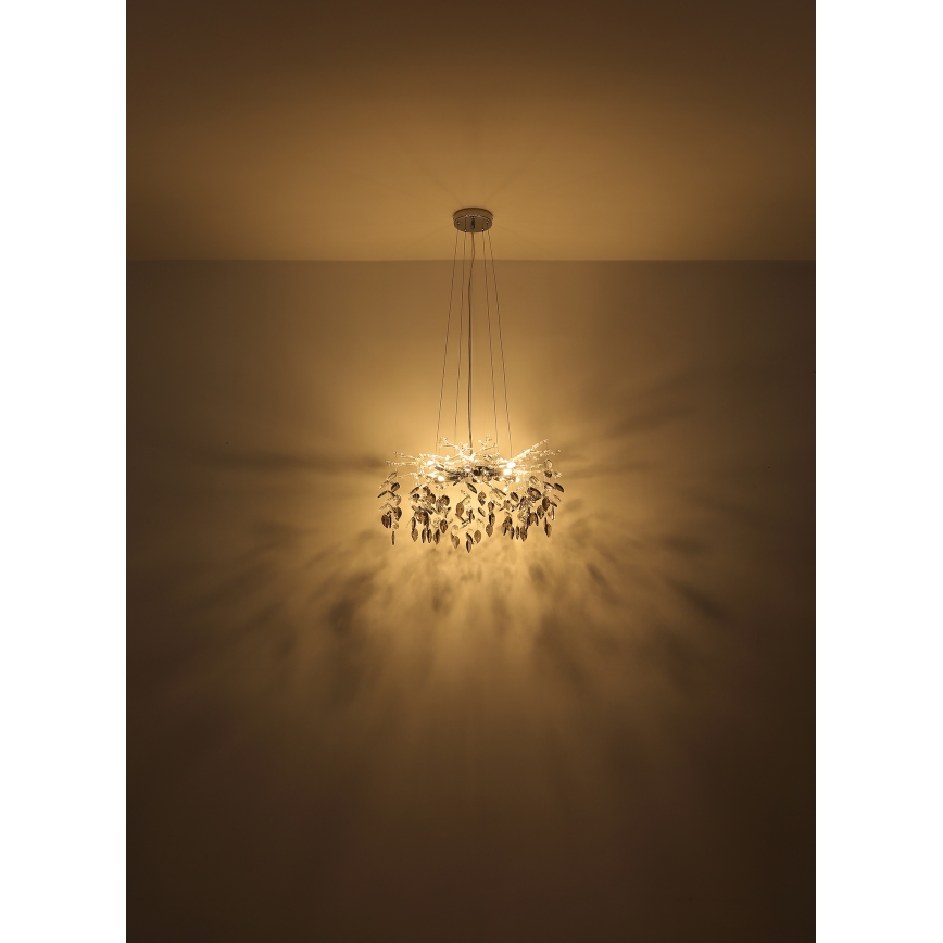 Globo - Lámpara colgante 8xG9/8W/230V diá. 61 cm dorado