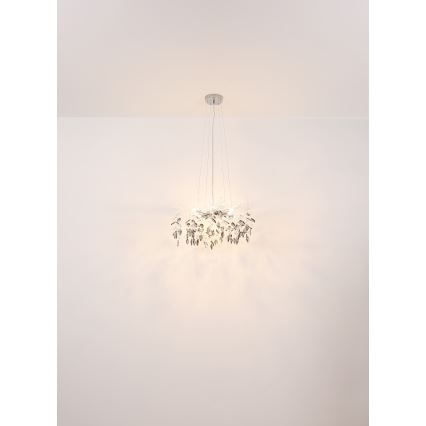Globo - Lámpara colgante 8xG9/8W/230V diá. 61 cm dorado