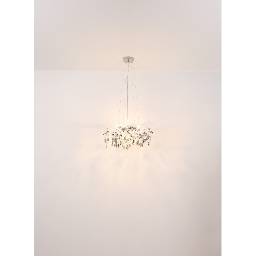 Globo - Lámpara colgante 8xG9/8W/230V diá. 61 cm dorado