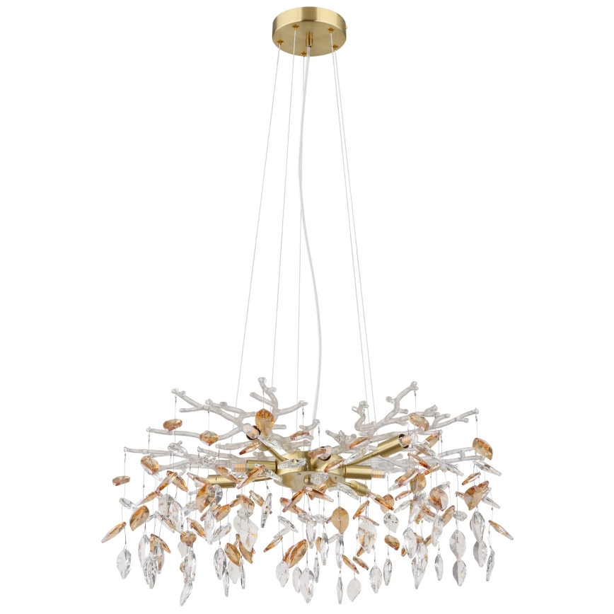 Globo - Lámpara colgante 8xG9/8W/230V diá. 61 cm dorado