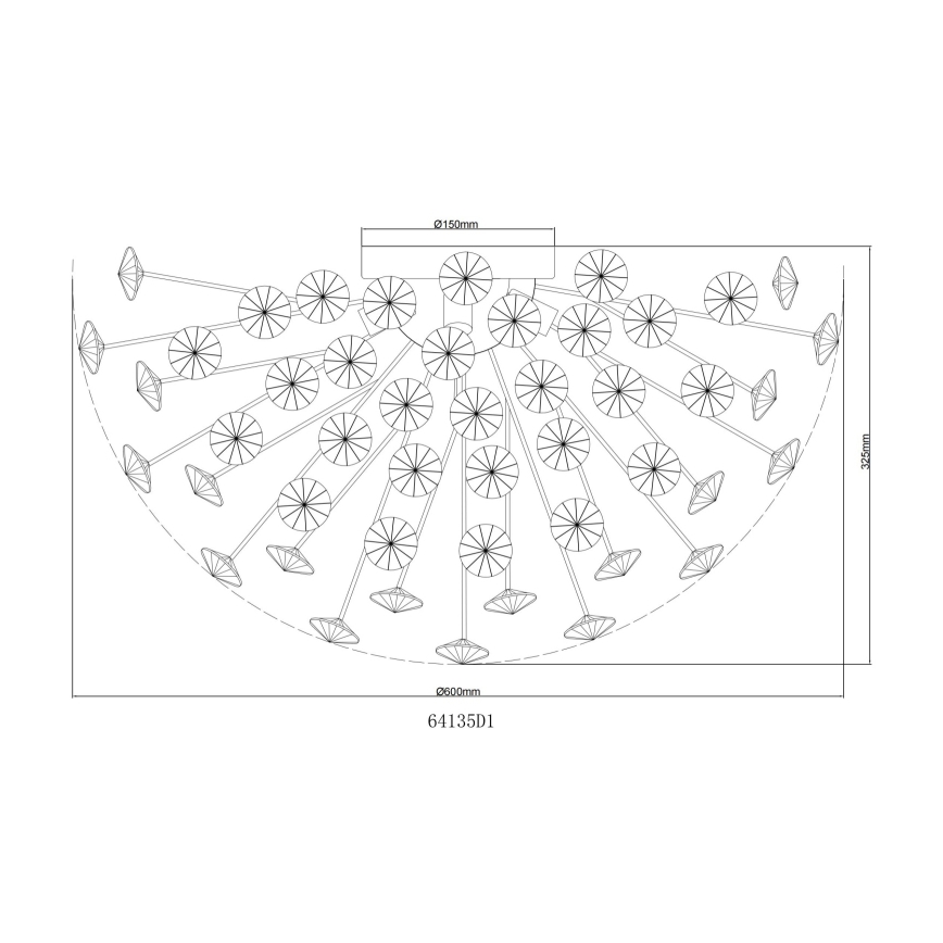 Globo - Lámpara de techo LED 6xG9/3,5W/230V dorada