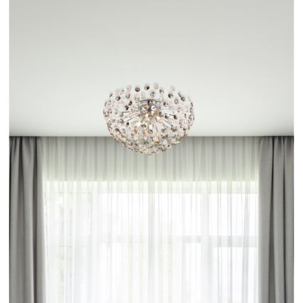 Globo - Plafón LED 6xG9/3,5W/230V diá. 60 cm cromo brillante