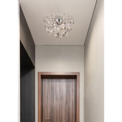 Globo - Plafón LED 4xG9/3,5W/230V diá. 45 cm cromo brillante