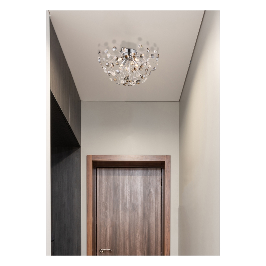 Globo - Plafón LED 4xG9/3,5W/230V diá. 45 cm cromo brillante