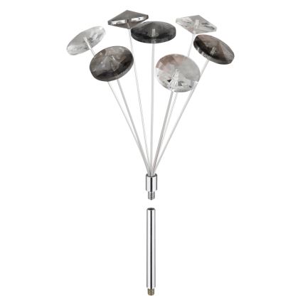 Globo - Plafón LED 4xG9/3,5W/230V diá. 45 cm cromo brillante