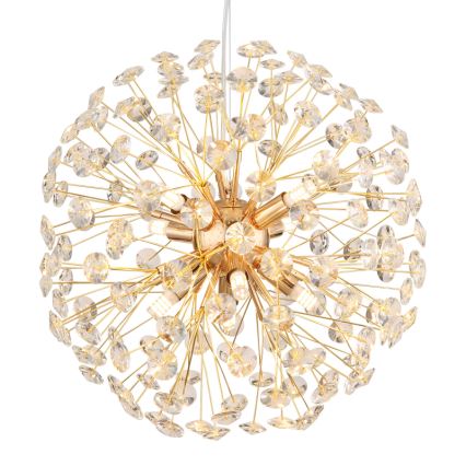 Globo - Lámpara colgante LED con cable 8xG9/3,5W/230V Ø 40 cm dorada