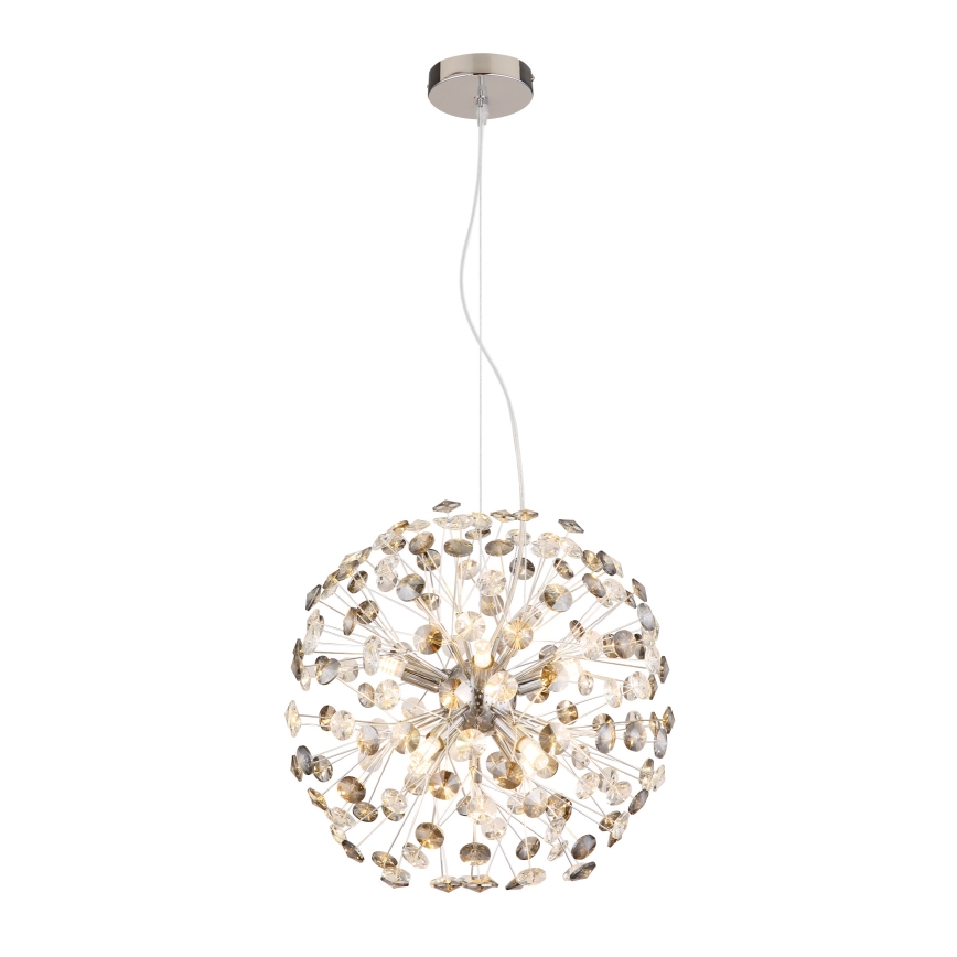 Globo - Lámpara colgante LED con cable 8xG9/3,5W/230V cromado brillante