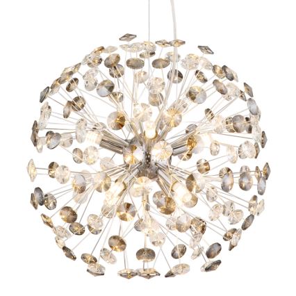 Globo - Lámpara colgante LED con cable 8xG9/3,5W/230V cromado brillante