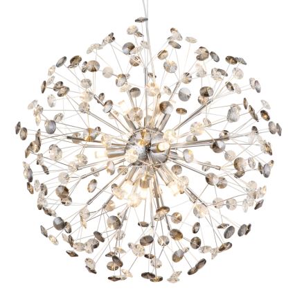 Globo - Lámpara colgante LED con cable 9xG9/3,5W/230V, diámetro 60 cm, cromo brillante