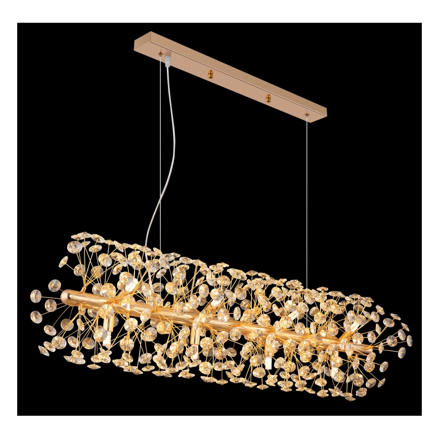 Globo - Lámpara colgante LED con cable 12xG9/3,5W/230V dorada