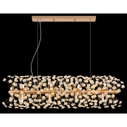 Globo - Lámpara colgante LED con cable 12xG9/3,5W/230V dorada