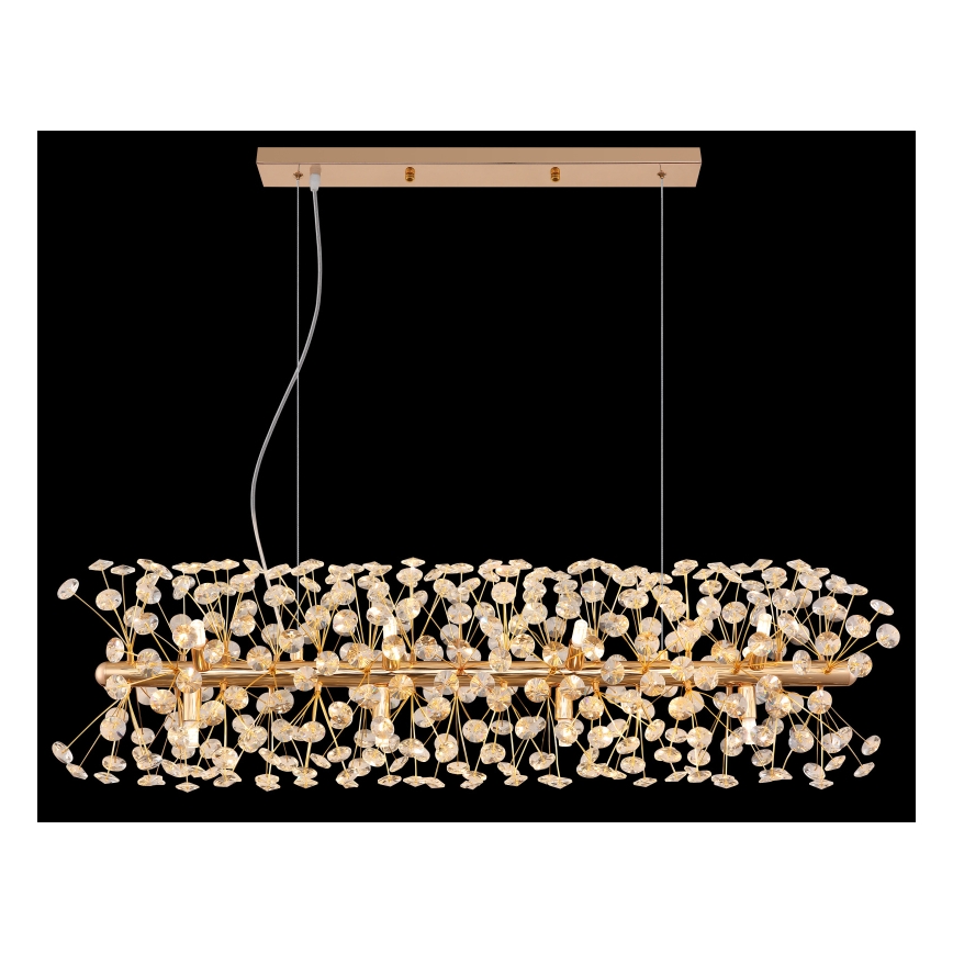 Globo - Lámpara colgante LED con cable 12xG9/3,5W/230V dorada
