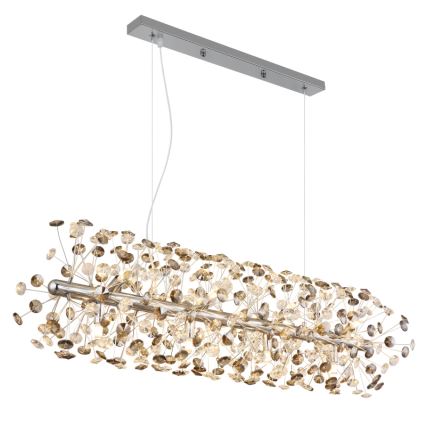 Globo - Lámpara colgante LED en cable 12xG9/3,5W/230V cromo brillante