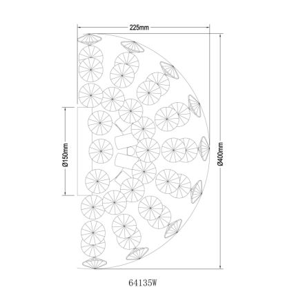 Globo - Aplique de pared LED 6xG9/3,5W/230V dorado