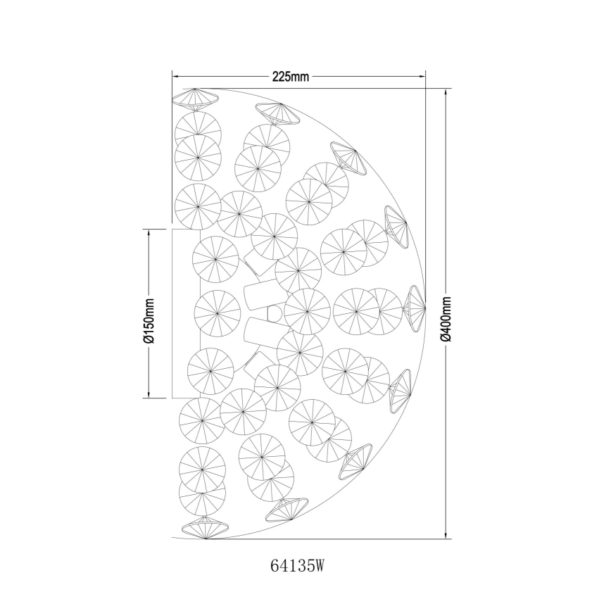 Globo - Aplique de pared LED 6xG9/3,5W/230V dorado