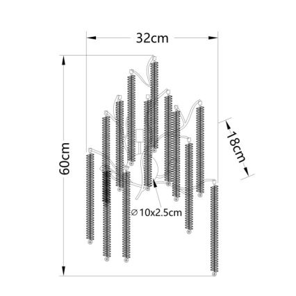 Globo - Aplique de pared LED 3xG9/8W/230V