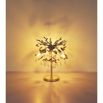 Globo - Lámpara de mesa 3xE14/40W/230V plateada