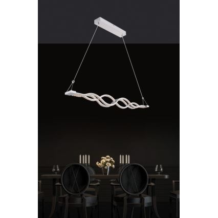 Globo - Lámpara colgante LED regulable suspendida por cable LED/30W/230V + mando a distancia