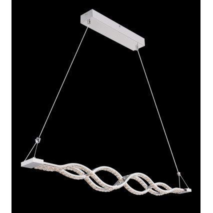 Globo - Lámpara colgante LED regulable suspendida por cable LED/30W/230V + mando a distancia