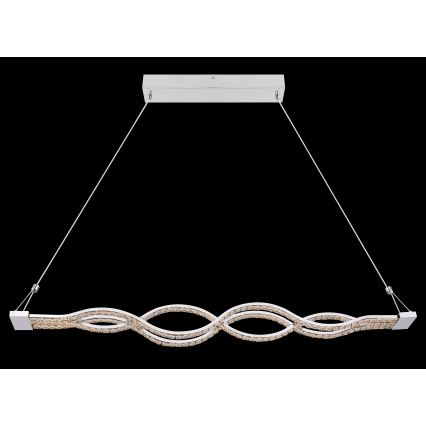 Globo - Lámpara colgante LED regulable suspendida por cable LED/30W/230V + mando a distancia