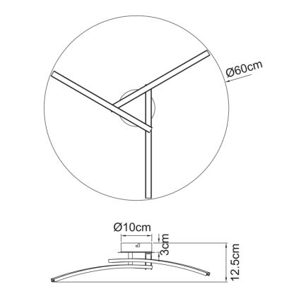 Globo - Lámpara de techo LED 3xLED/6W/230V 3000/4000/6000K