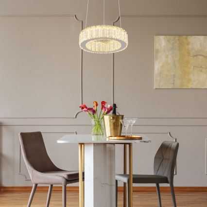 Globo - Lámpara colgante LED regulable con cable LED/30W/230V 2700-6000K Ø 30 cm + mando a distancia