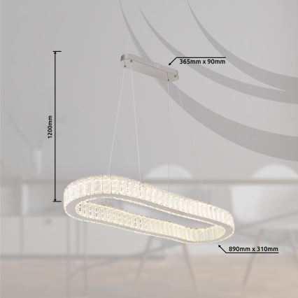 Globo - Lámpara de araña LED regulable LED/58W/230V 2700-6000K + control remoto