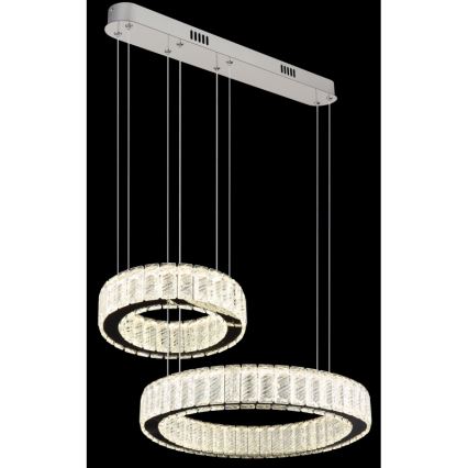 Globo - Lámpara de araña LED regulable LED/80W/230V 2700-6000K + control remoto