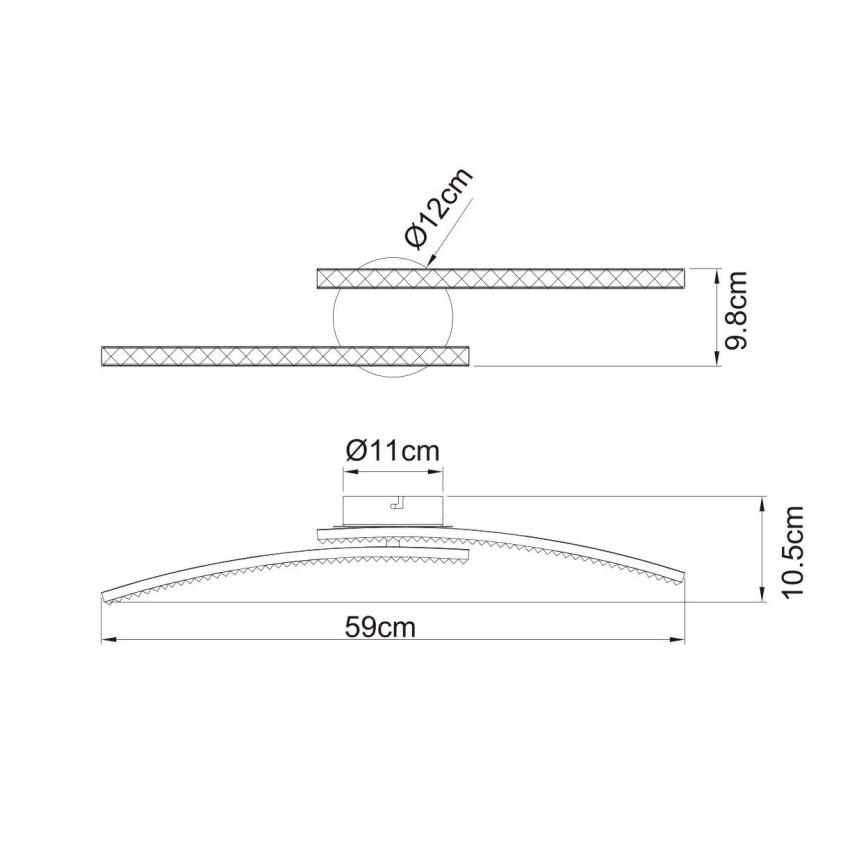 Globo - Lámpara de suspensión para el baño 2xLED/6W/230V IP44
