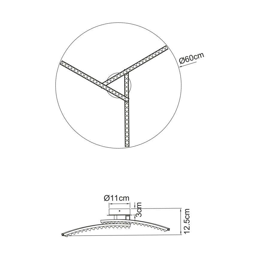 Globo - Lámpara de suspensión LED para baño 3xLED/6W/230V IP44