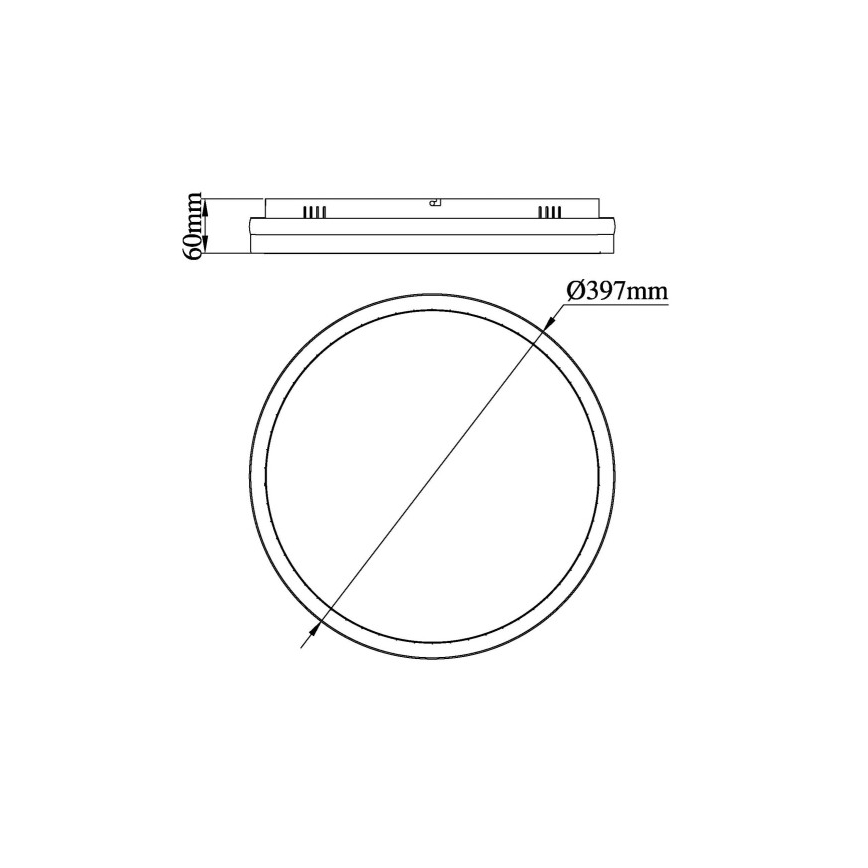 Globo - Lámpara de techo LED LED/40W/230V 3000/4000/6000K Ø 39,7 cm