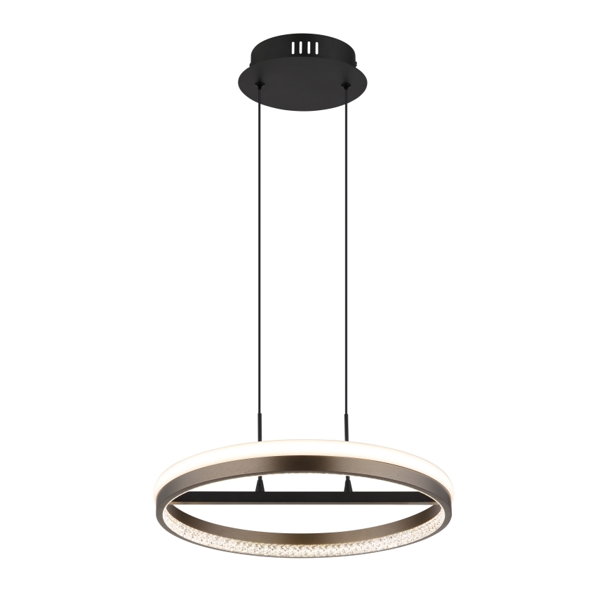 Globo - Lámpara LED colgante LED/40W/230V 3000/4000/6000K diá. 39,7 cm marrón