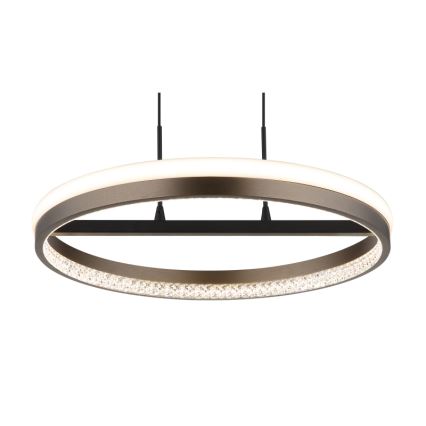 Globo - Lámpara LED colgante LED/40W/230V 3000/4000/6000K diá. 39,7 cm marrón